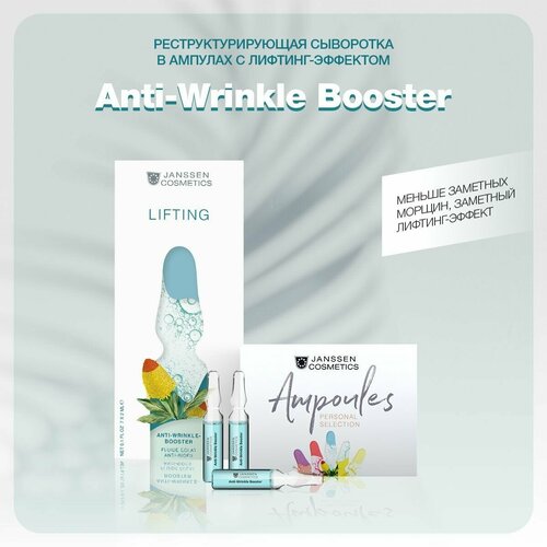 Janssen Cosmetics Ampoules Anti-wrinkle booster Реструктурирующая сыворотка для лица в ампулах с лифтинг-эффектом, 2 мл, 7 шт.