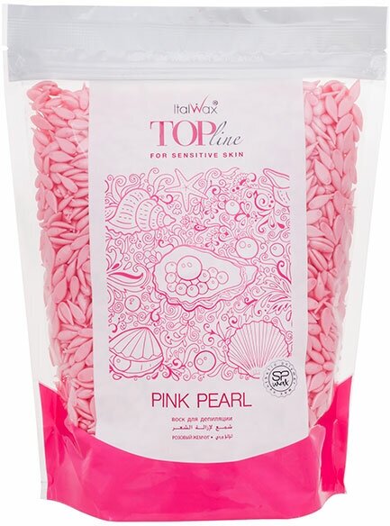 Воск пленочный Italwax TOP LINE Pink pearl (Розовый жемчуг) 750гр