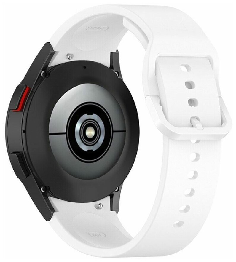 Силиконовый ремешок для Samsung Galaxy Watch 5 / Watch 5 Pro (белый)