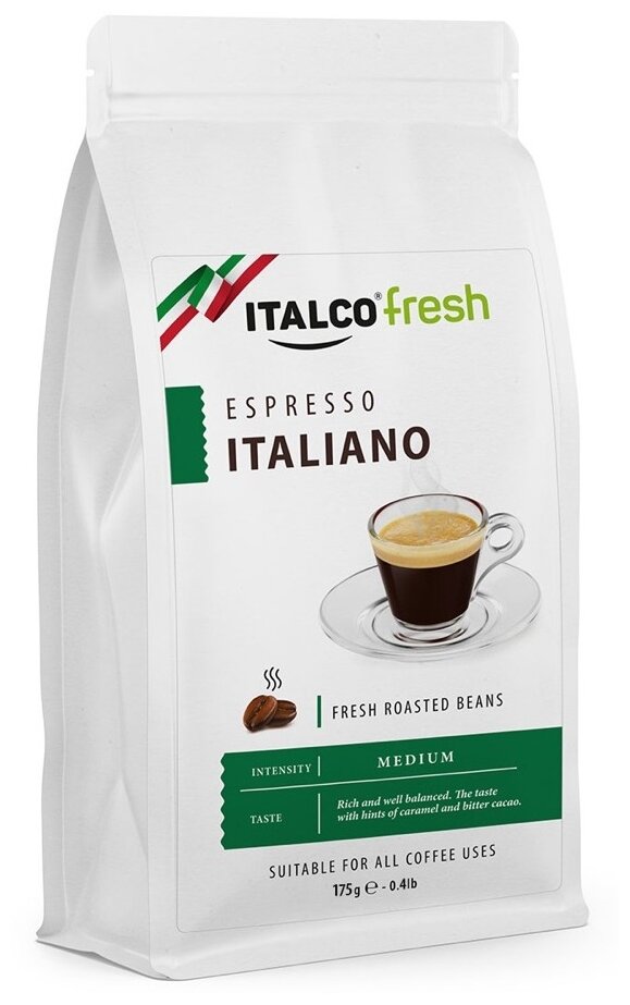 Кофе в зернах Italco Espresso Italiano (Эспрессо Италиано), 175г