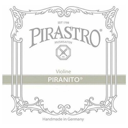 615500 Piranito 4/4 Violin Комплект струн для скрипки (металл), Pirastro pirastro 625000 piranito viola струны для альта металл