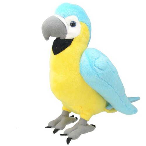 мягкая игрушка реалистичный попугай ара 20 см серая грудка Мягкая игрушка Попугай Ара, 27 см