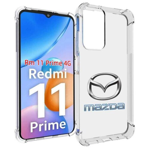 Чехол MyPads mazda-мазда-4 мужской для Xiaomi Redmi 11 Prime 4G задняя-панель-накладка-бампер