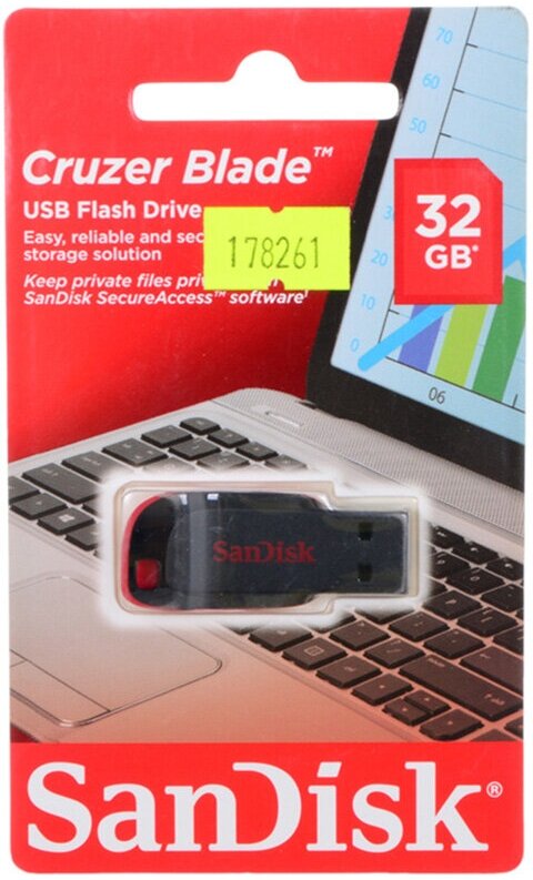 USB Flash SanDisk Cruzer Blade 64GB (зеленый) [SDCZ50C-064G-B35GE] - фото №16