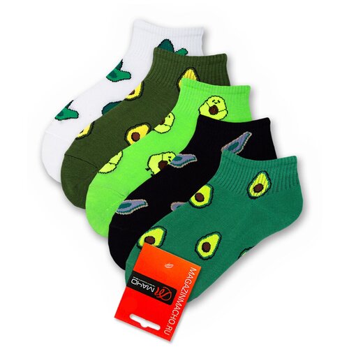 фото Набор ярких носков 5 пар укороченные авокадо 36-39 мачо