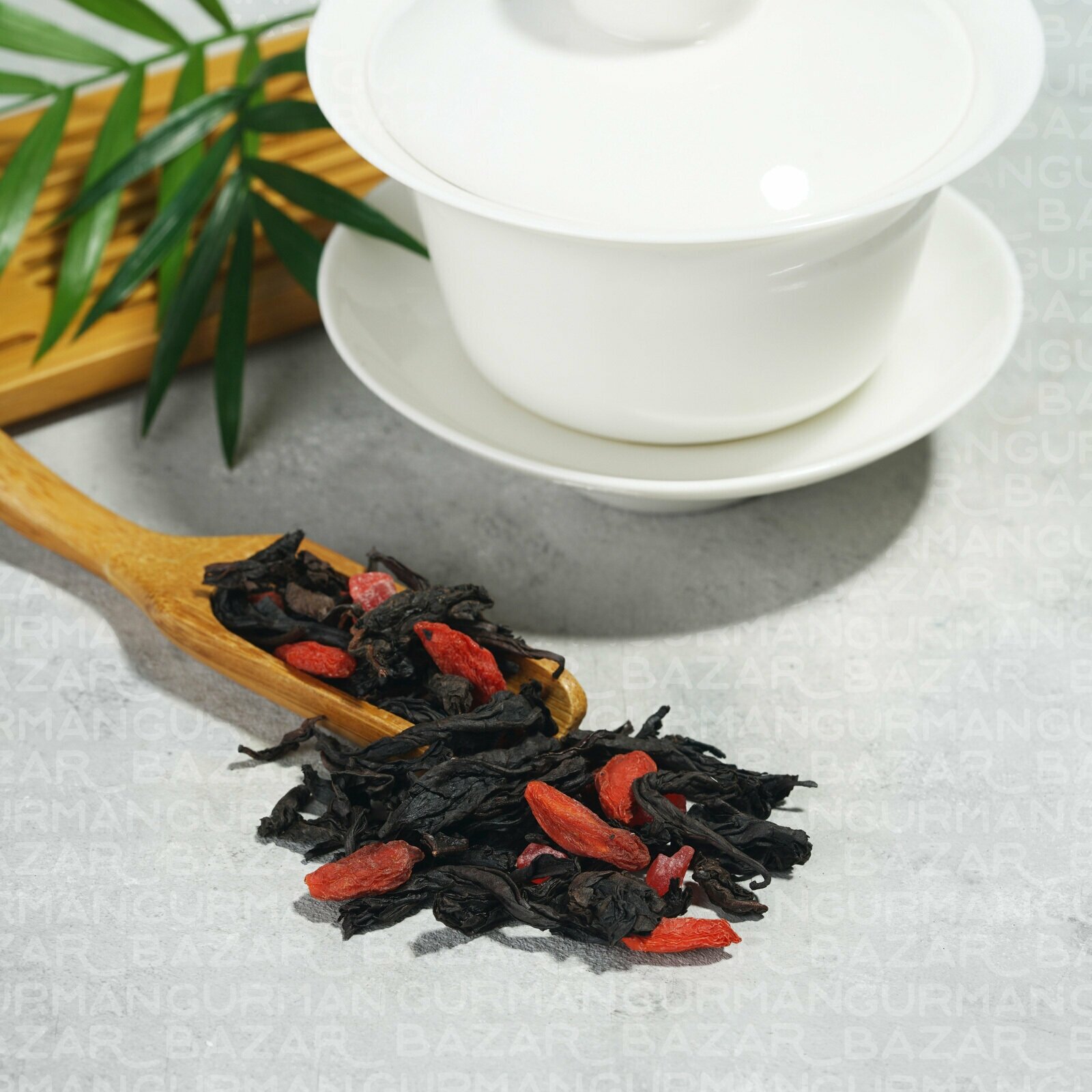 Китайский чай улун ДА ХУН ПАО с Ягодами Годжи 100 г Черный Листовой Рассыпной Ceremony