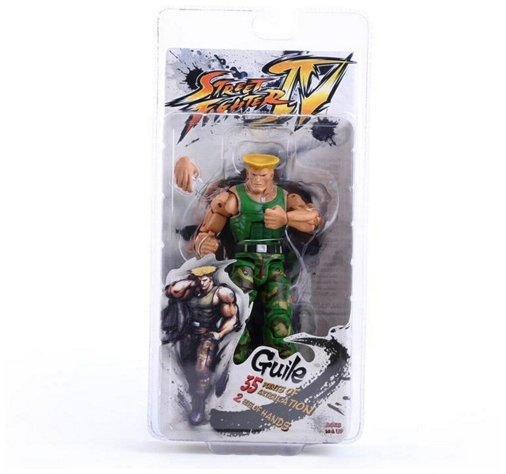 Подвижная Фигурка Стрит Файтер Gulie (Street Fighter IV series 2 Guile ...