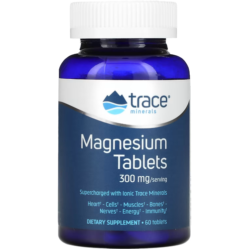Trace Minerals Magnesium Tablets 300 mg (Магний 300 мг) 60 таблеток (Trace Minerals)