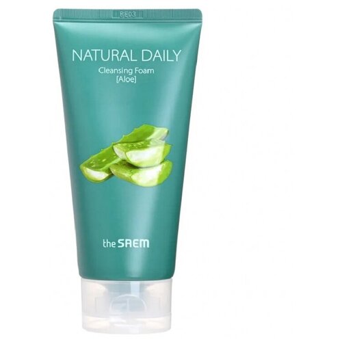 Пенка для умывания с экстрактом алоэ The Saem Natural Daily Cleansing Foam Aloe, 150 мл пенка для умывания с экстрактом алоэ the saem natural daily cleansing foam aloe 150 мл