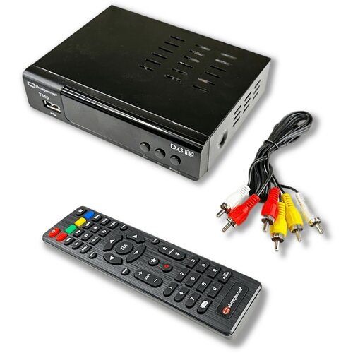 ТВ ресивер T110 Интерактив, тюнер цифровой HD TV , эфирная приставка для телевизора (DVB-T2/DVB-C/IPTV)