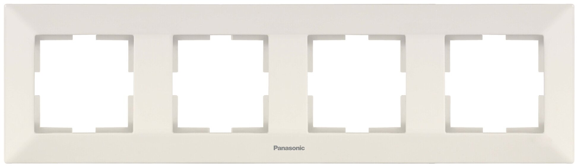 Рамка Panasonic Arkedia (WMTF08042BG-RU) 4x гориз. мон. пластик бежевый (упак:1шт)