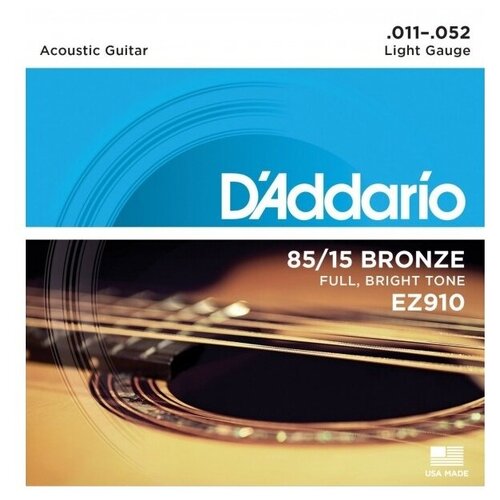 фото D addario ez910 струны для акустической гитары d'addario