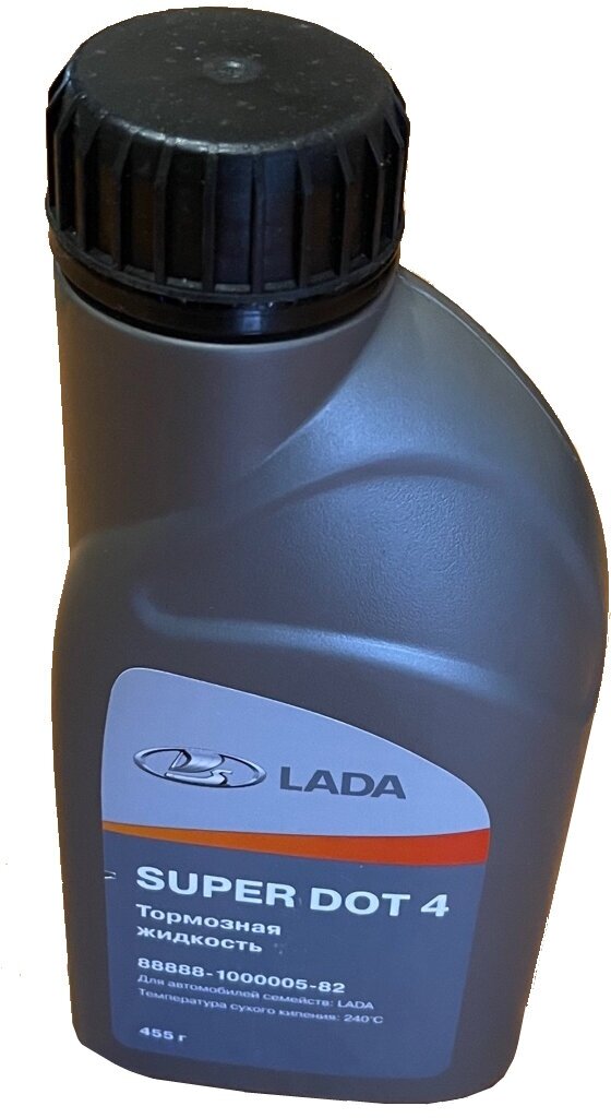 Тормозная жидкость LADA SUPER DOT-4, 0.5, 455