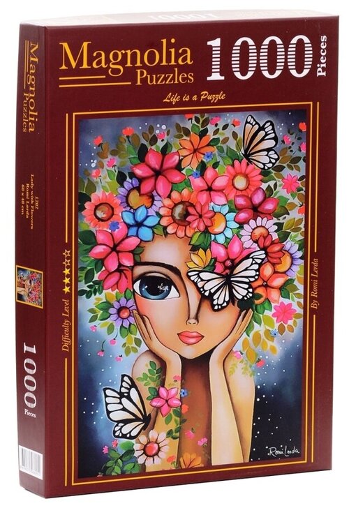 Пазл Magnolia 1000 деталей: Леди с цветами