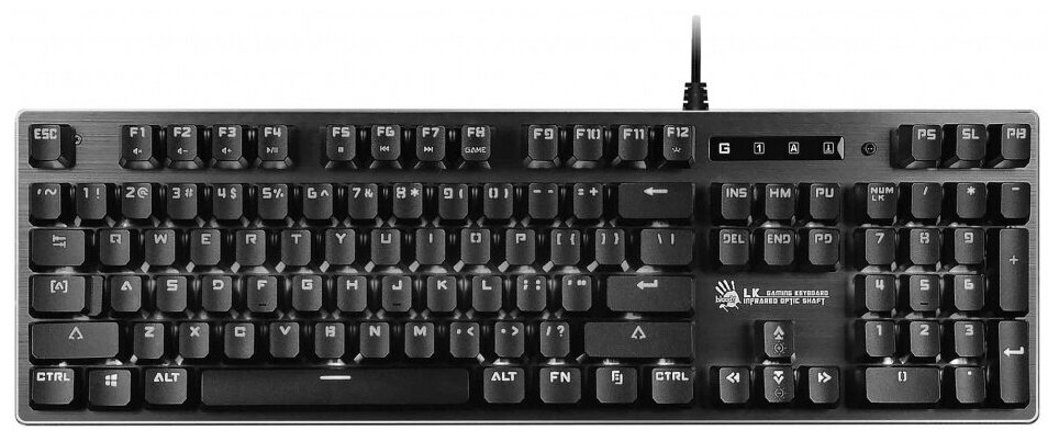 Клавиатура A4Tech Bloody B760 Neon механическая серый USB for gamer LED - фотография № 2