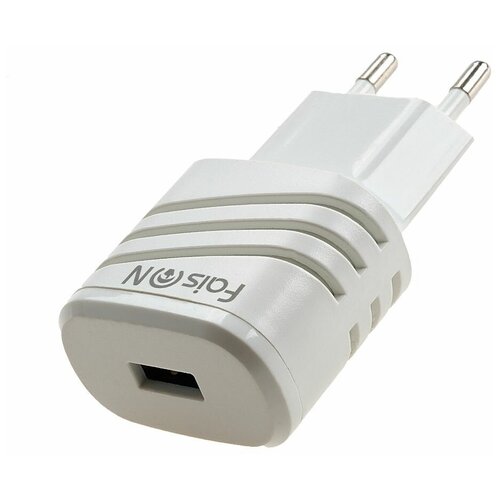 Сетевая зарядка FaisON 1хUSB, 1.0A, белый, C-N1, Bend