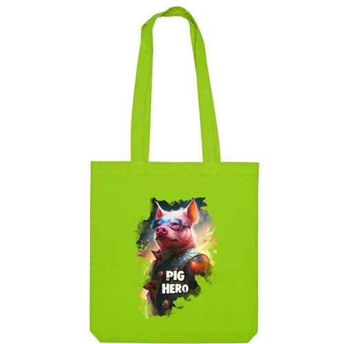 фото Сумка шоппер us basic, зеленый