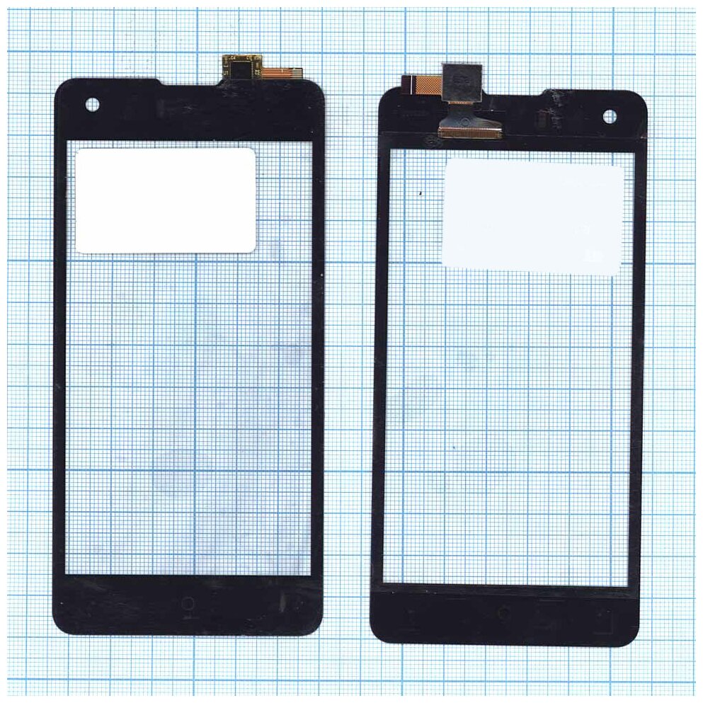 Сенсорное стекло (тачскрин) для Highscreen Omega Prime S черный
