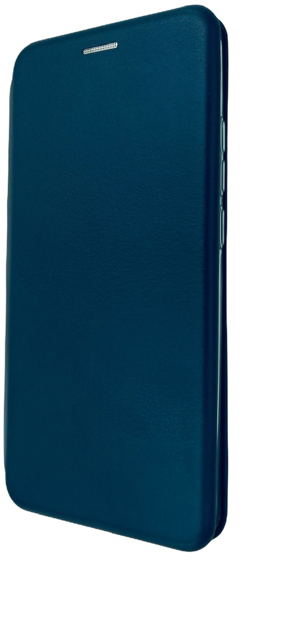 Чехол книга для Redmi 9C синий, с подставкой и отделением для карты, редми 9с