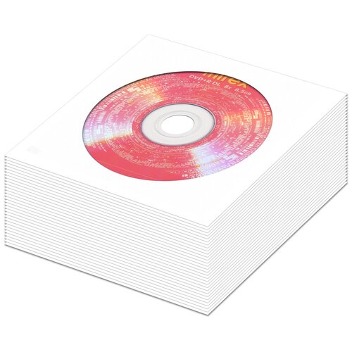 Диск DVD+R DL 8.5Gb Mirex 8x (Double Layer) в бумажном конверте с окном, 30 шт. диск dvd r dl 8 5gb mirex 8x double layer cake box упаковка 30 шт