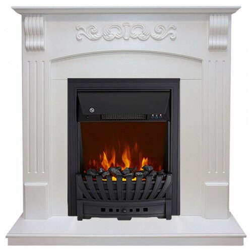 Угловой электрокамин Royal Flame Sorrento с очагом Aspen Black белый дуб электрокамин royal flame aspen black