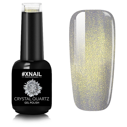 Гель лак XNAIL PROFESSIONAL Crystal Quartz камуфлирующий, для ногтей, с глиттером, с шиммером, 10 мл, № 1 светоотражающий гель лак xnail professional disco boom для дизайна ногтей с глиттером 15мл 04 золотистый