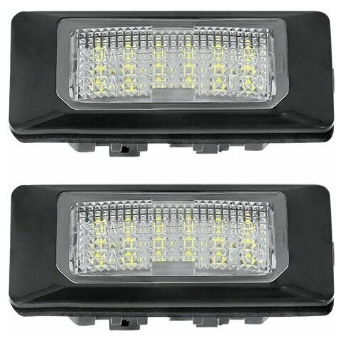 Светодиодная LED подсветка номера Audi, Volkswagen, Skoda 18 диодов OEM 5NA943021 2шт