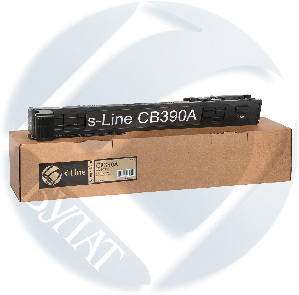 Тонер-картридж булат s-Line CB390A для HP CLJ CM6030, CLJ CM6040 (Чёрный, 19500 стр.), ref.