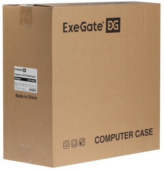 Корпус для компьютера Exegate EX281255RUS EVO-8207 без БП, black - фотография № 9