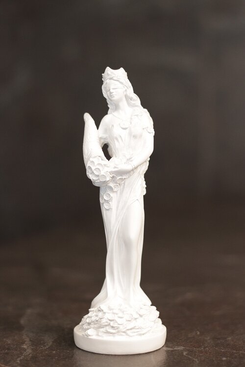 Фортуна Богиня удачи 19 см статуэтка для декора гипс белая
