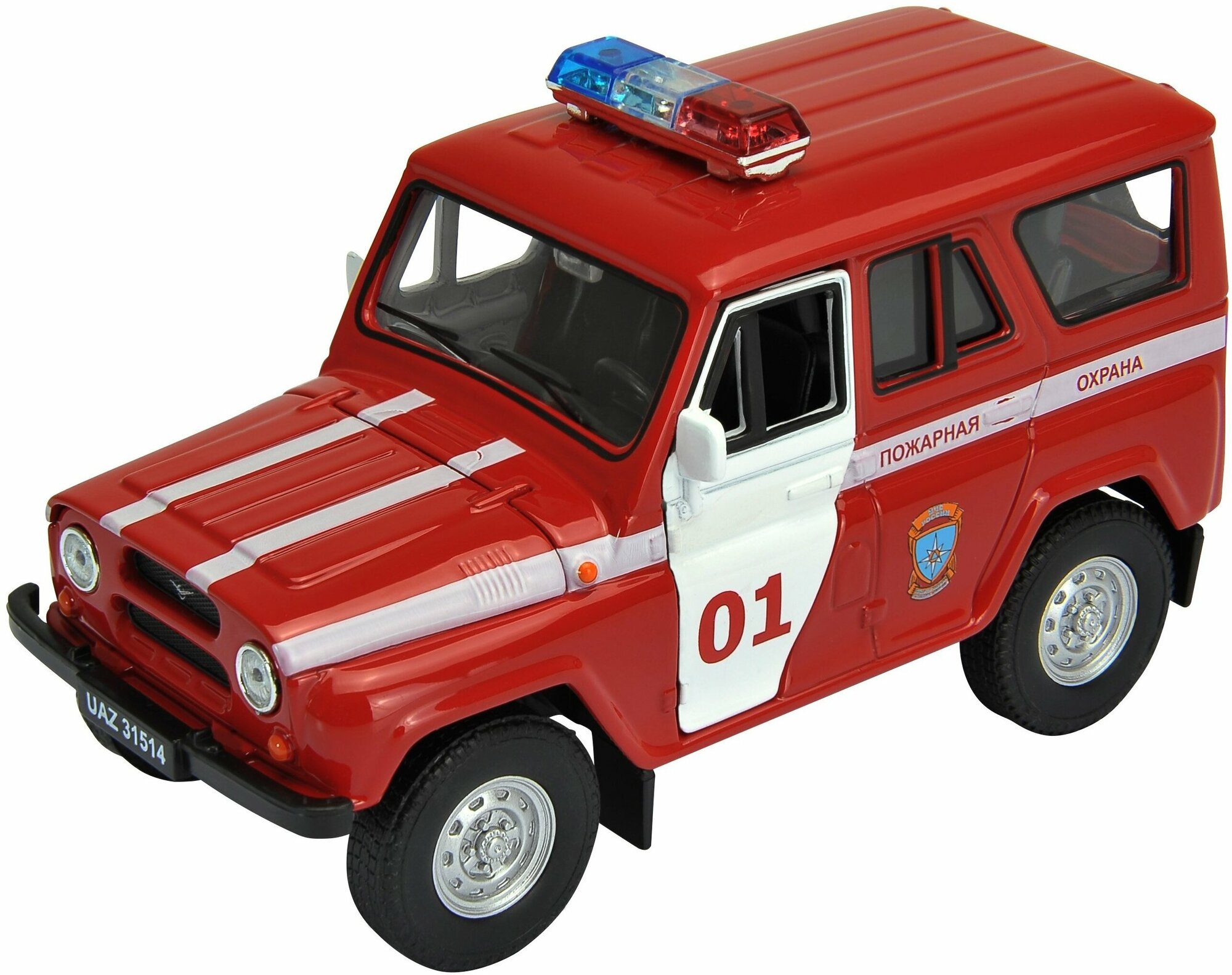 Модель Welly УАЗ 31514 Пожарная Охрана красная
