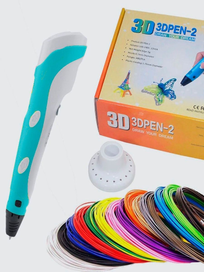 Набор 3D ручки PEN-2 Мир фантазий бирюзовый