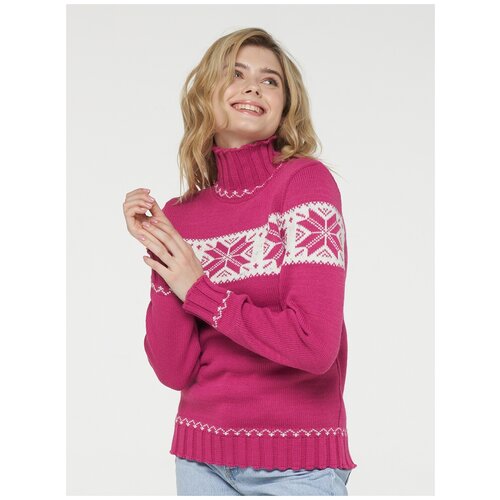 фото Свитер женский vay 202-41078 (48, деликатная фуксия/лунный камень)