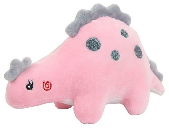 Мягкая игрушка ABtoys Dino Baby, Динозаврик розовый, 19 см (M4985)