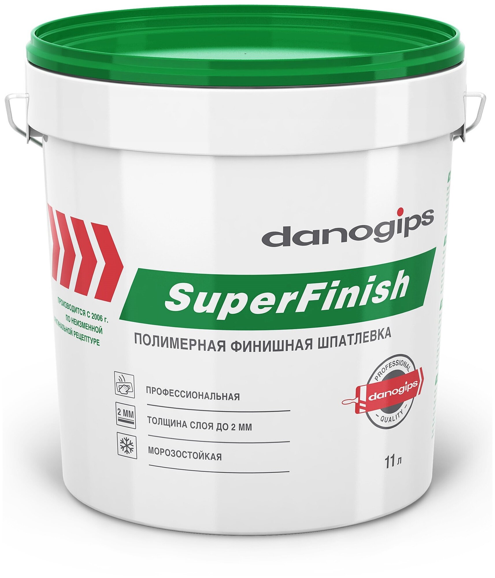 Шпатлевка Danogips / SHEETROCK SuperFinish универсальная 11 л / 18 кг