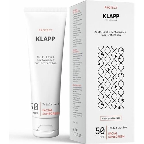 Klapp Sun Protect Солнцезащитный крем SPF50 Multi Level Performance 50мл