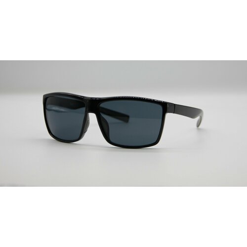 Солнцезащитные очки , квадратные, оправа: пластик, с защитой от УФ, для мужчин, черный