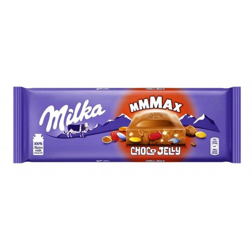 Шоколадная плитка Milka Choco Jelly / Милка Чоко Джелли 250гр (Германия)