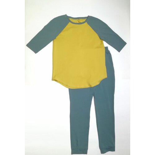 фото Костюм, размер 50, хаки, горчичный crazy sun