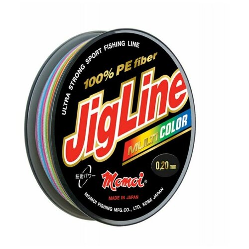 Плетеный шнур Jigline Multicolor 150 м, 0,16 мм