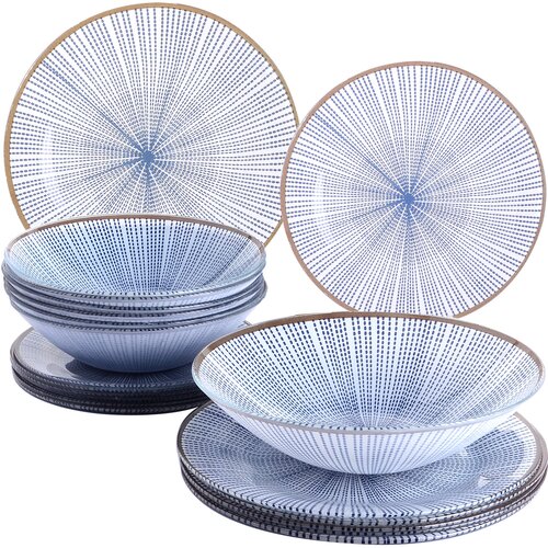 Набор стеклянной посуды 19 пр LR (х2)