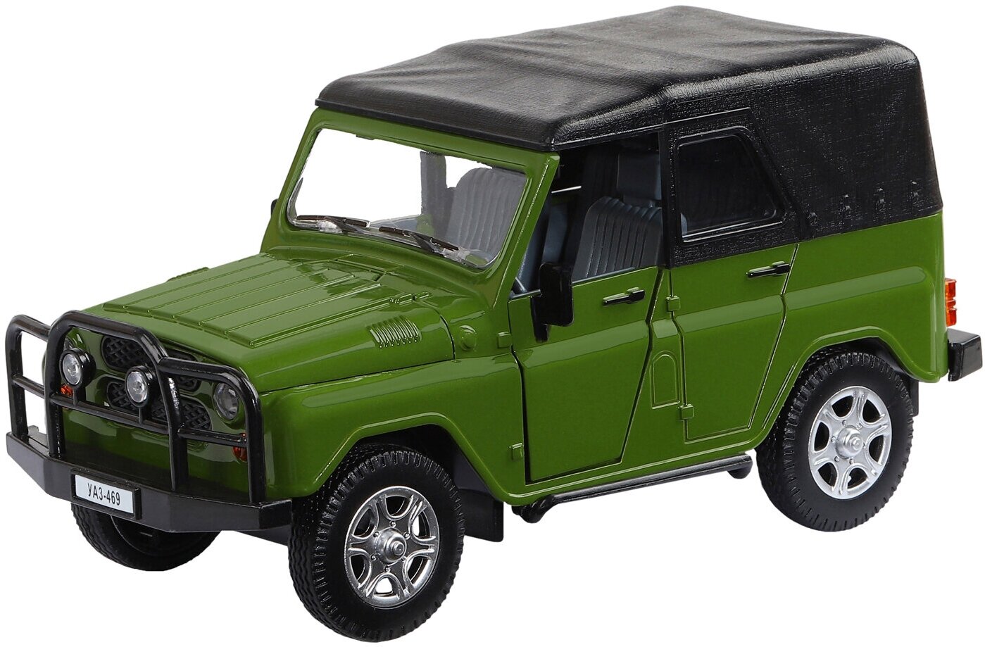 Модель автомобиля Автопанорама УАЗ-469, хаки, 1/24 JB1200214