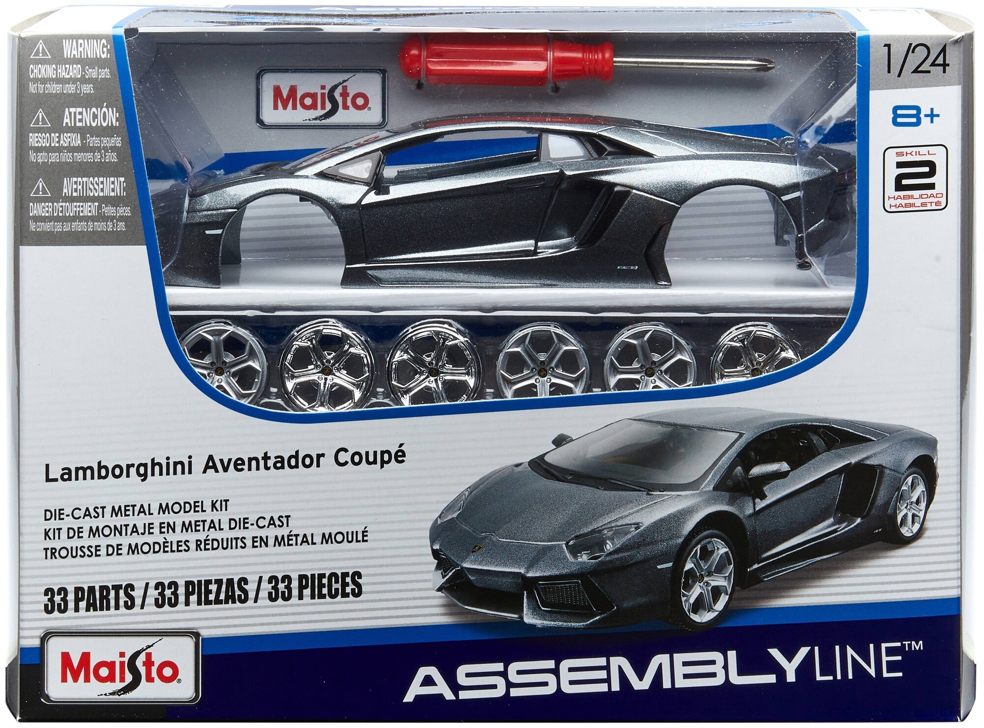 Maisto Сборная модель машины 1:24 "Lamborghini Aventador LP700-4" SPAL - фото №3
