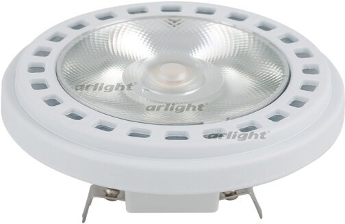 Лампа AR111-UNIT-G53-15W- Day4000 (WH, 24 deg, 12V) (arlight, Металл)