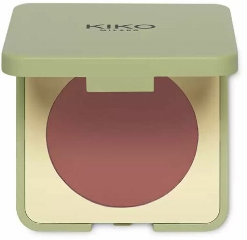 KIKO MILANO Компактные румяна с естественным финишем Green Me Blush (102 Soft Mauve)