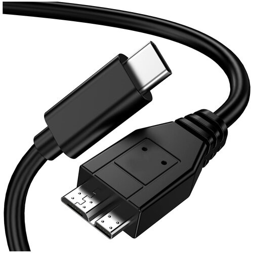 Кабель USB-C - micro USB 3.0 тип B для портативных внешних дисков, 0.5 м, KS-is chenghaoran micro usb 3 0 jack socket connector for samsung toshiba western digital hard drive etc 10pin usb port h5 2