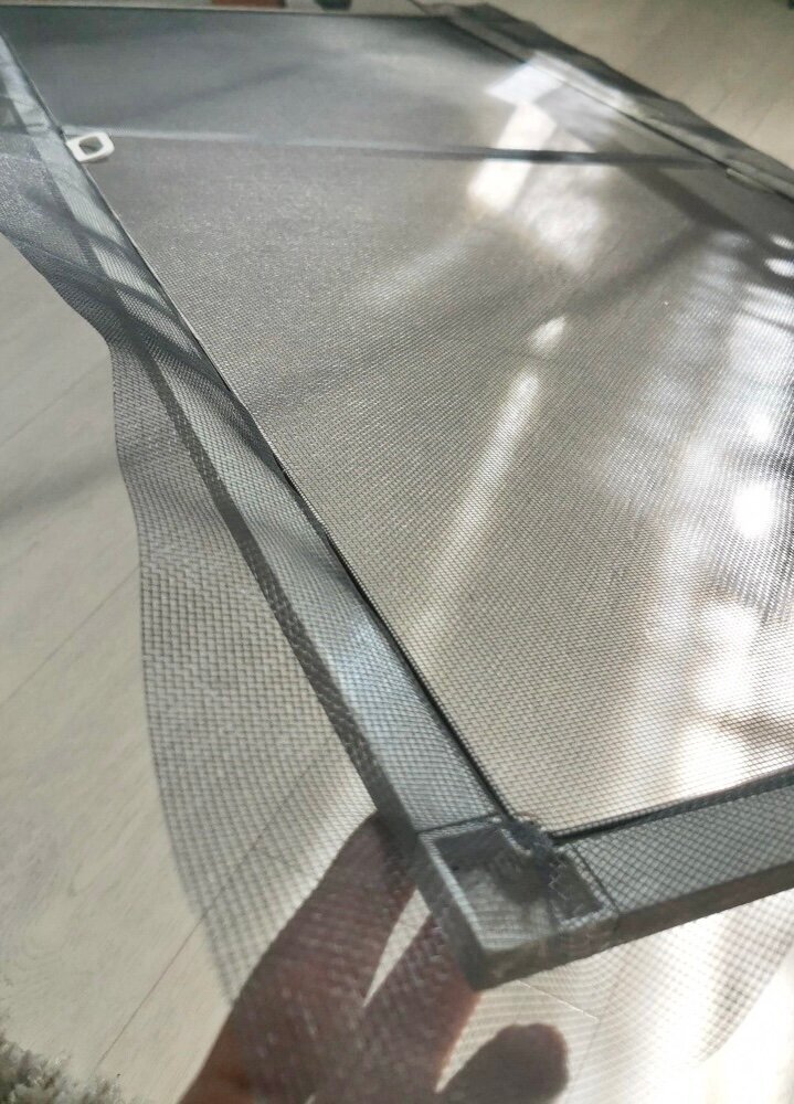Москитная сетка на пластиковое окно в рулоне 1.6х30 м, серая, антимоскитная, из стекловолокна - фотография № 7