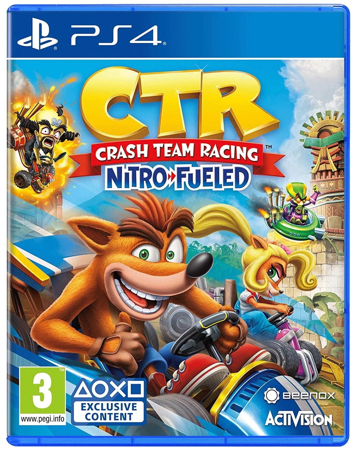 Crash Team Racing - диск с игрой для PlayStation 4