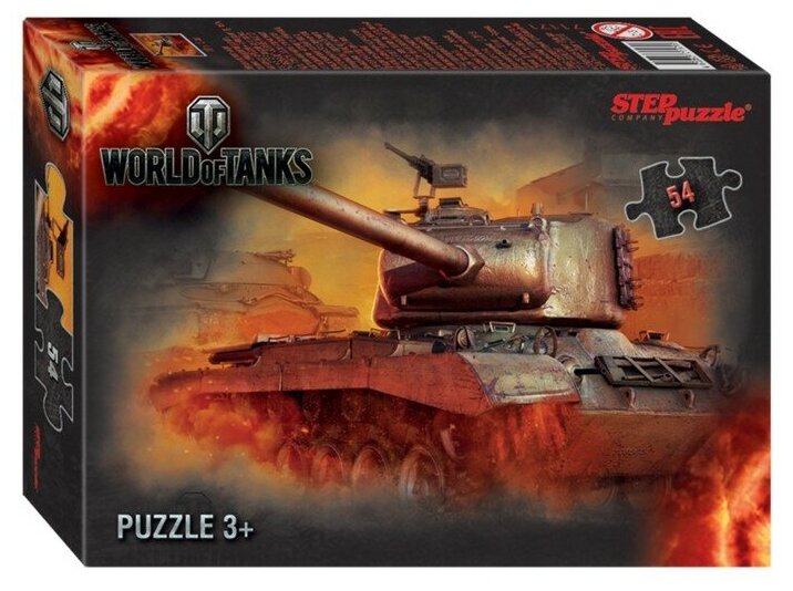 Пазл World of Tanks, 54 элемента, микс