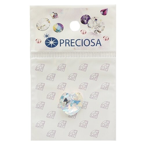 433-68-615 Подвеска Сердечко Crystal AB 14мм. 1 шт. Preciosa